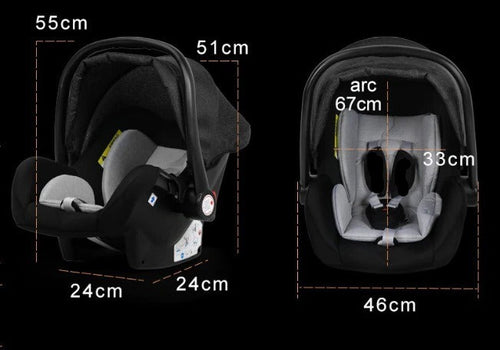 Poussette Bébé Trio 3 en 1 Dernière Génération - Poussette, Landau et Siège Auto
