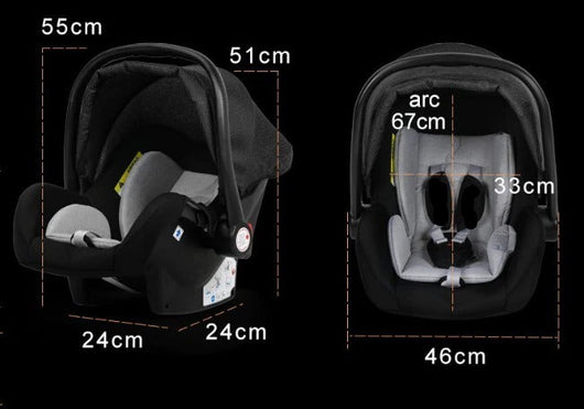 Poussette Bébé Trio 3 en 1 Dernière Génération - Poussette, Landau et Siège Auto