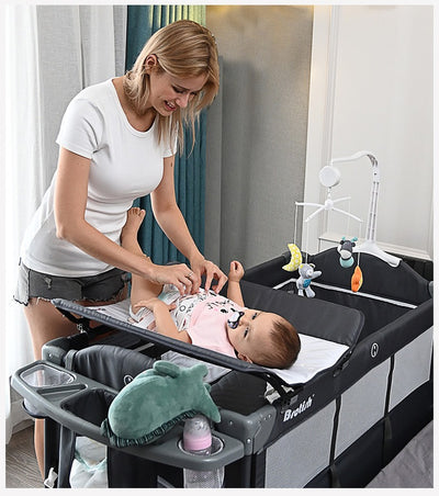 Berceau pliable multifonctionnel pour bébé de 0 à 6 ans