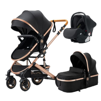 Poussette Bébé Trio 3 en 1 Dernière Génération - Poussette, Landau et Siège Auto