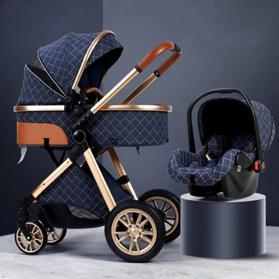 Poussette Bébé Trio 3 en 1 - Poussette, Landau et Siège Auto