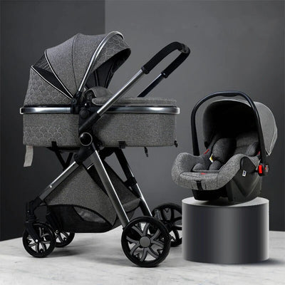 Poussette Bébé Trio 3 en 1 - Poussette, Landau et Siège Auto