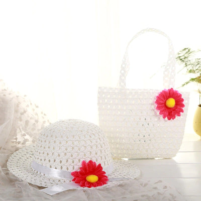 Chapeau d'été avec sac à main pour enfants