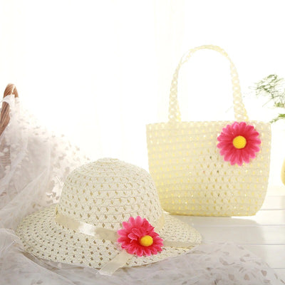 Chapeau d'été avec sac à main pour enfants