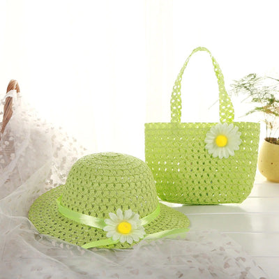Chapeau d'été avec sac à main pour enfants
