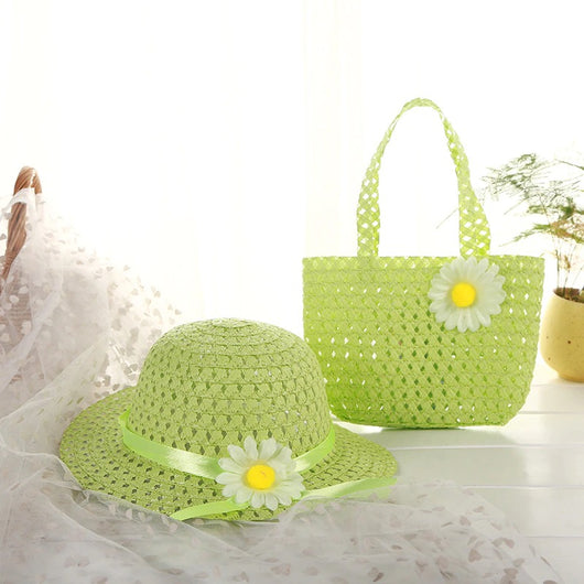 Chapeau d'été avec sac à main pour enfants