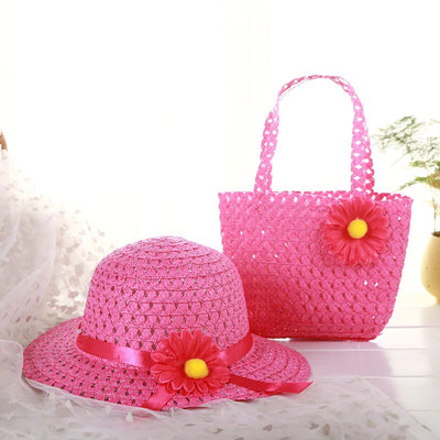 Chapeau d'été avec sac à main pour enfants