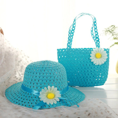 Chapeau d'été avec sac à main pour enfants