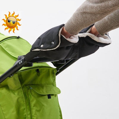Gants de poussette chauds en fourrure polaire