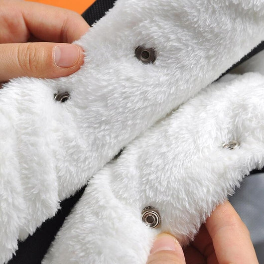 Gants de poussette chauds en fourrure polaire