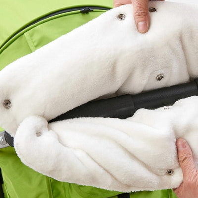 Gants de poussette chauds en fourrure polaire