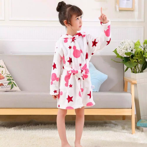 Peignoir en flanelle pour garçons et filles
