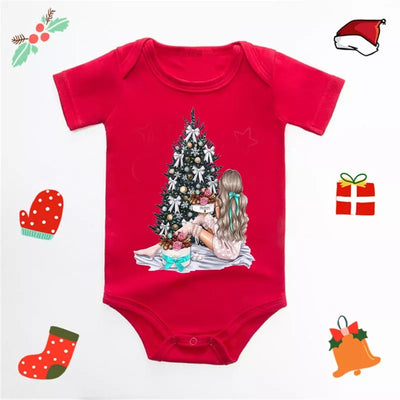combinaison père noël pour bébé