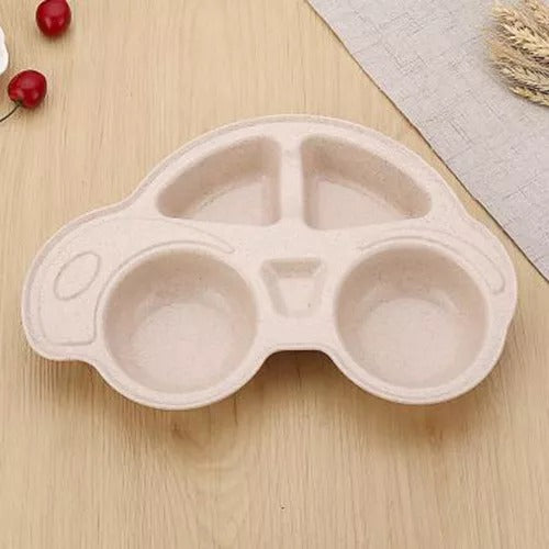 Assiette en forme de voiture pour bébé