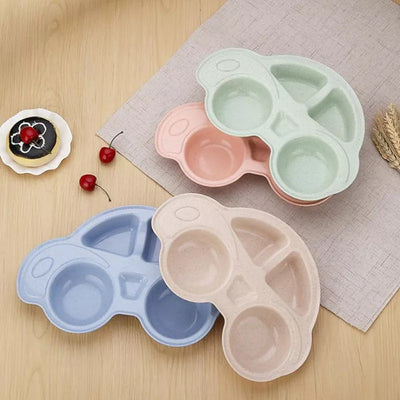 Assiette en forme de voiture pour bébé