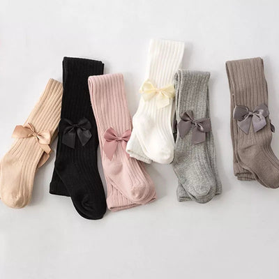 Collants en coton tricoté pour fille