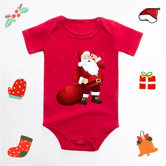 combinaison père noël pour bébé