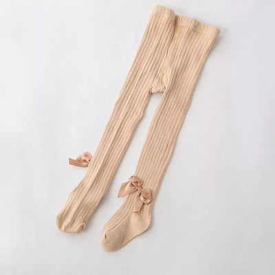 Collants en coton tricoté pour fille