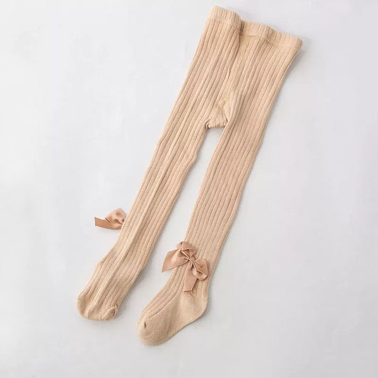 Collants en coton tricoté pour fille