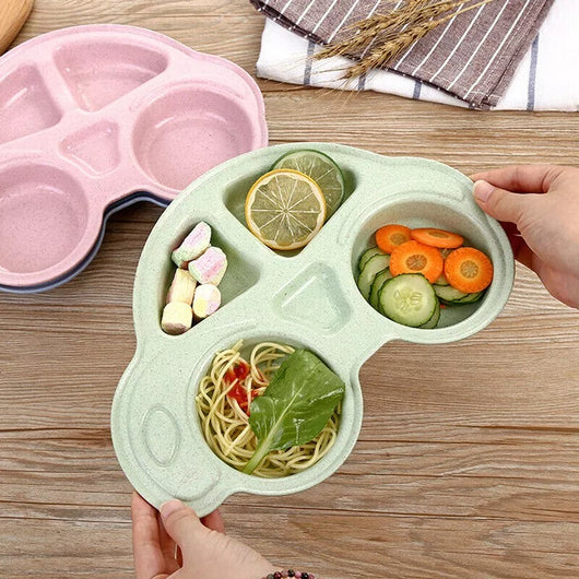 Assiette en forme de voiture pour bébé