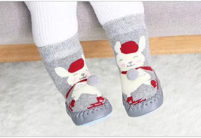 Chaussettes d'intérieur épaisses en coton