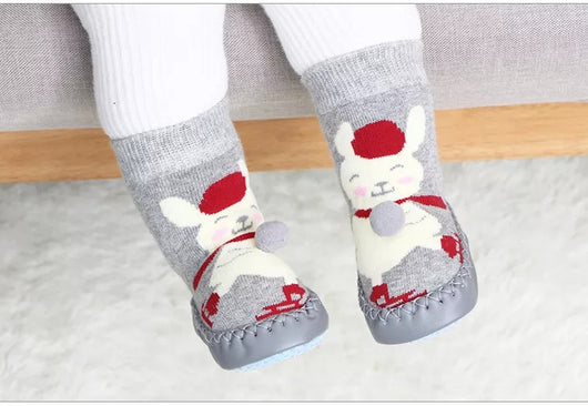 Chaussettes d'intérieur épaisses en coton