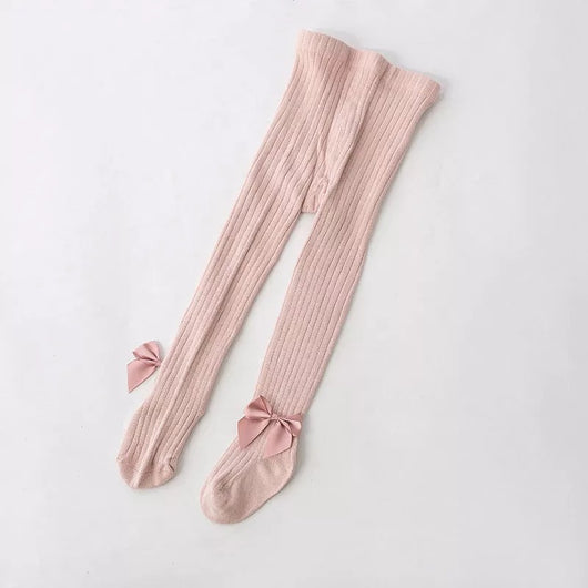 Collants en coton tricoté pour fille