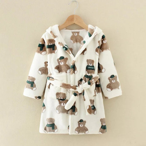 Peignoir en flanelle pour garçons et filles