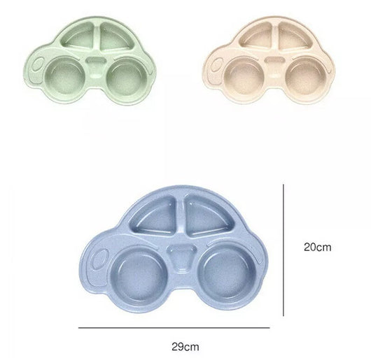 Assiette en forme de voiture pour bébé