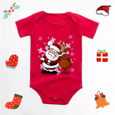 combinaison père noël pour bébé