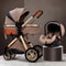 Poussette Trio 3 en 1 Premium - Poussette, Nacelle et Siège Auto + Cadeaux