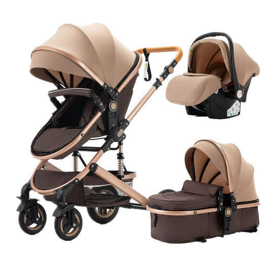 Poussette Bébé Trio 3 en 1 Dernière Génération - Poussette, Landau et Siège Auto