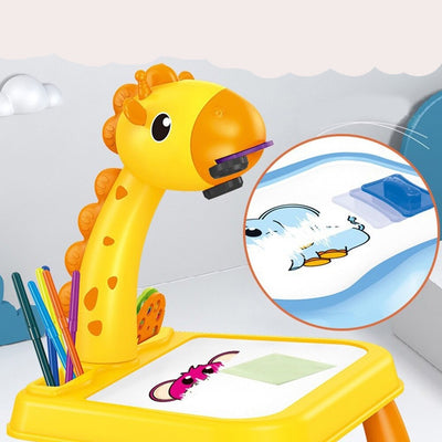 Planche à dessin avec projecteur LED pour enfants