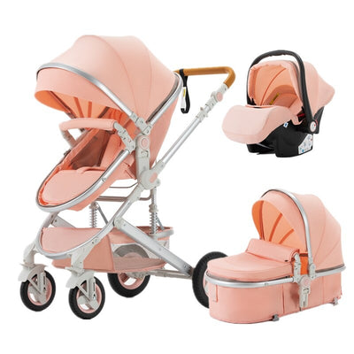 Poussette Luxe trio 3 en 1 pour bébé dernière génération