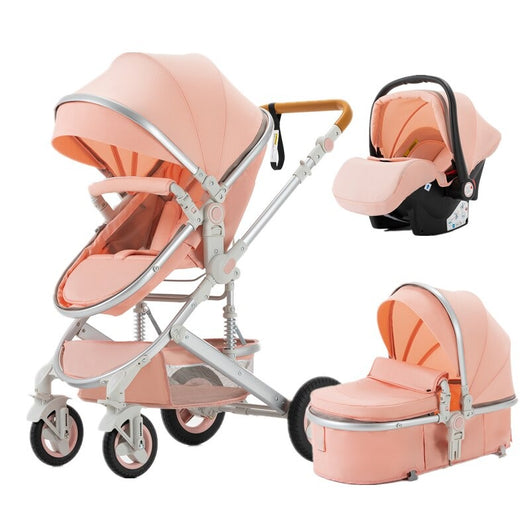 Poussette Luxe trio 3 en 1 pour bébé dernière génération