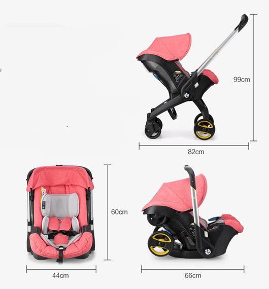 Poussette siège-auto transformable