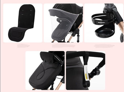 Poussette 3 en 1 pour Bébé Haute Qaulité