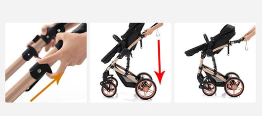 Poussette 3 en 1 pour Bébé Haute Qaulité