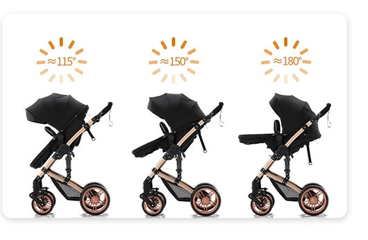 Poussette 3 en 1 pour Bébé Haute Qaulité