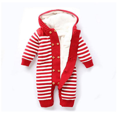 Barboteuse A Rayures Pour Bébé - 9mois et moi