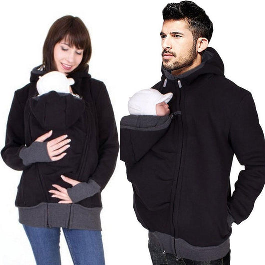 Kangourou À Capuche Porte-Bébé Chandail d'hiver Chaud - 9mois et moi