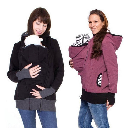 Kangourou À Capuche Porte-Bébé Chandail d'hiver Chaud - 9mois et moi