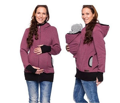 Kangourou À Capuche Porte-Bébé Chandail d'hiver Chaud - 9mois et moi