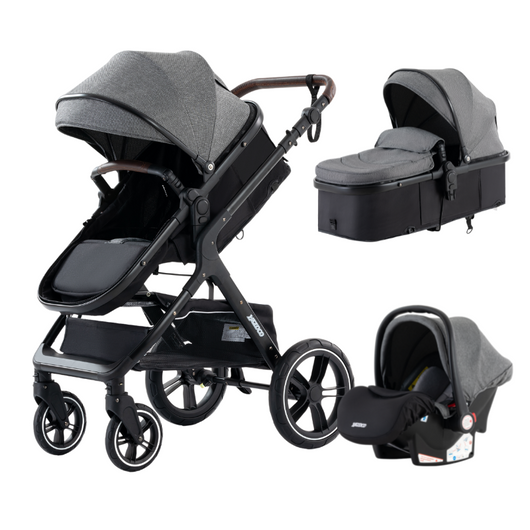Poussette Bébé Trio 3 en 1 Dernière Génération - Poussette, Landau et Siège Auto