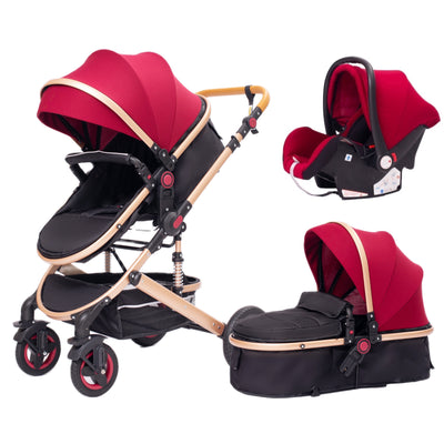 Poussette Luxe trio 3 en 1 pour bébé dernière génération