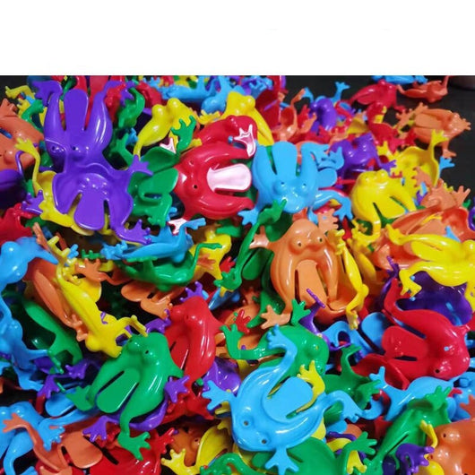 Jouets de grenouilles sautant