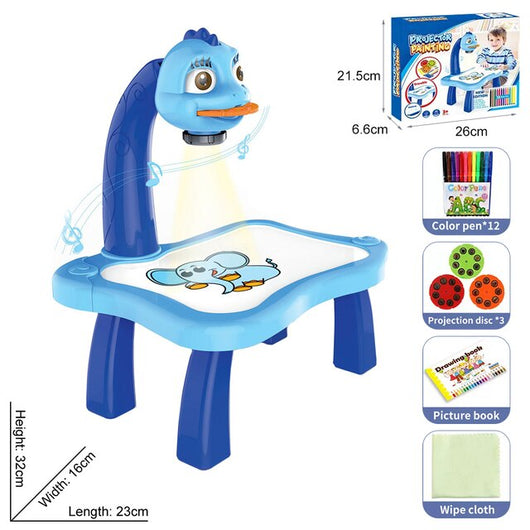 Planche à dessin avec projecteur LED pour enfants
